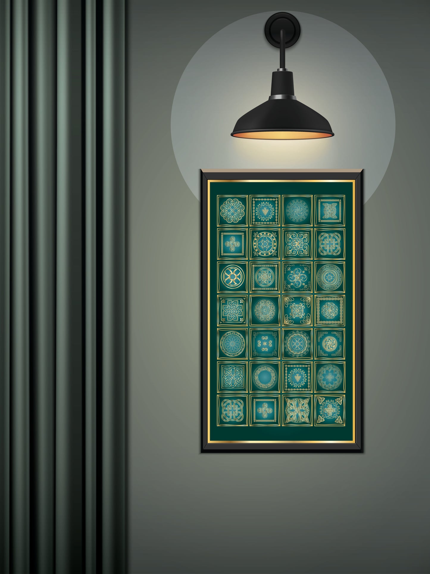 Wall decor green collection