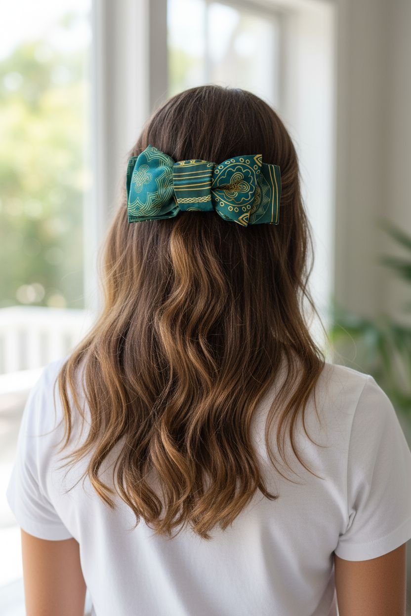 Hair accessories, green collection