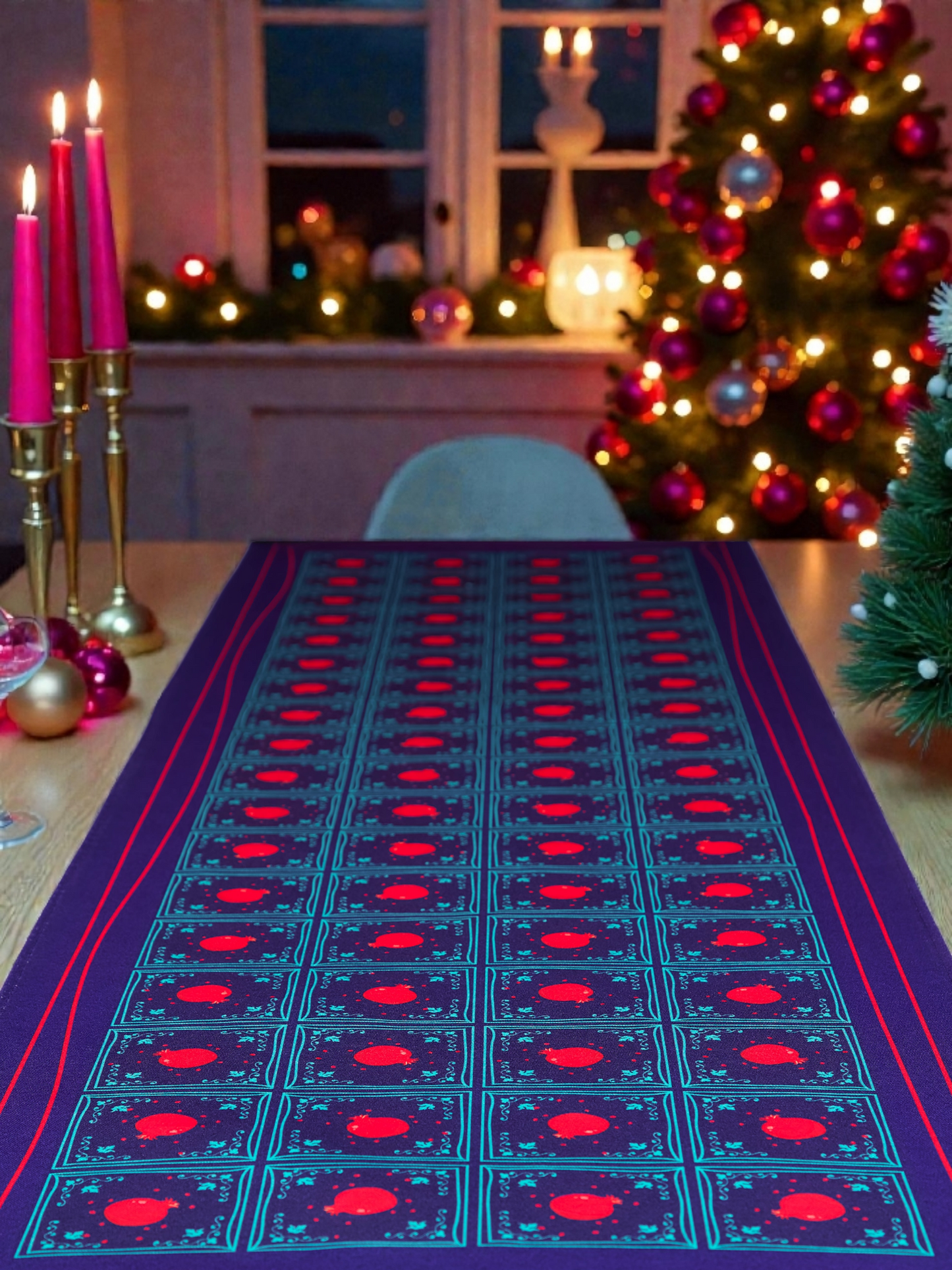 Pomegranate Table Runner