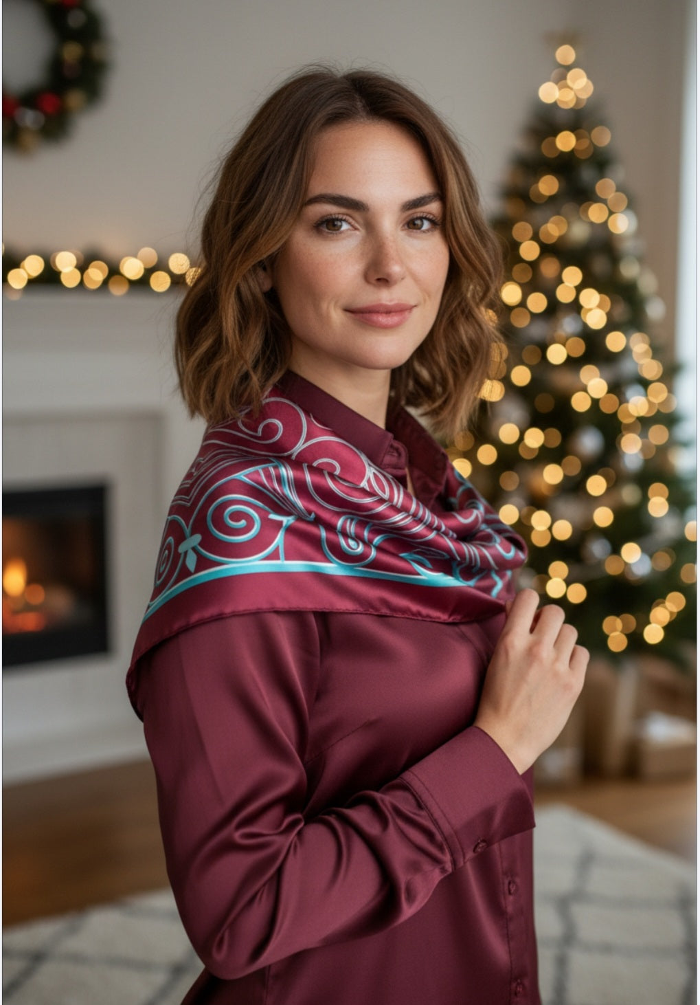 Flow of Symbols ornamented scarf first edition – gift packaging
