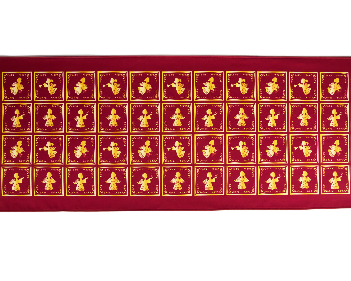 Christmas angel table runner – flat lay product view
