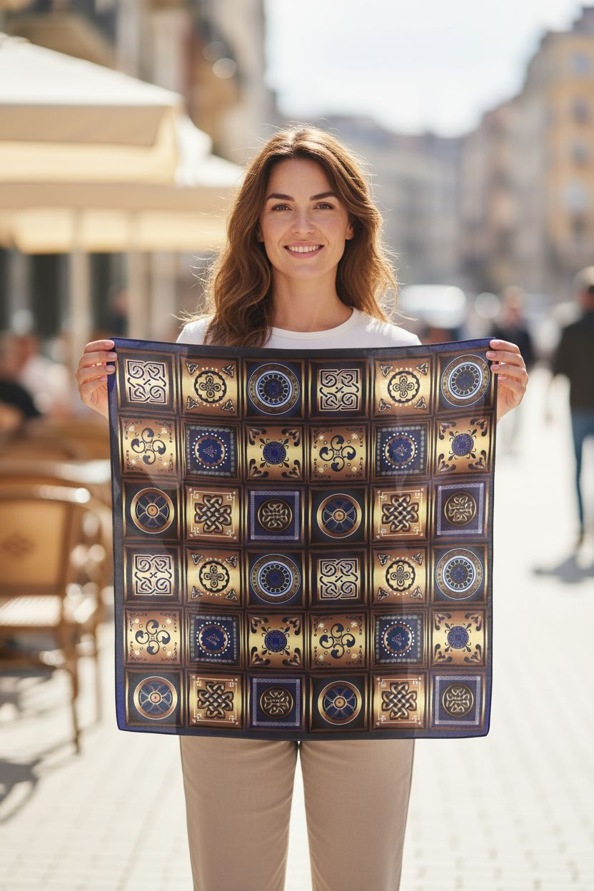 Georgia-Inspired Scarf – Echoes from East and West