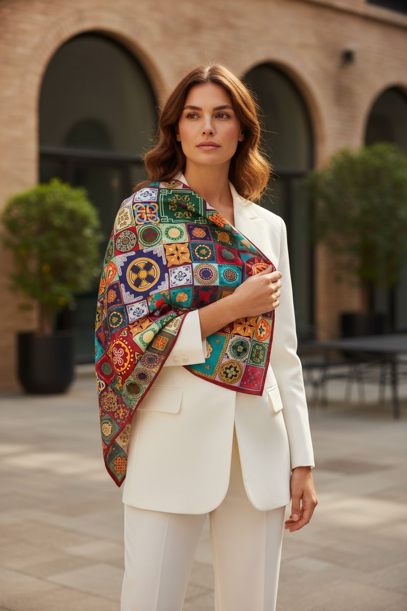 Georgia-Inspired Scarf – Echoes from East and West