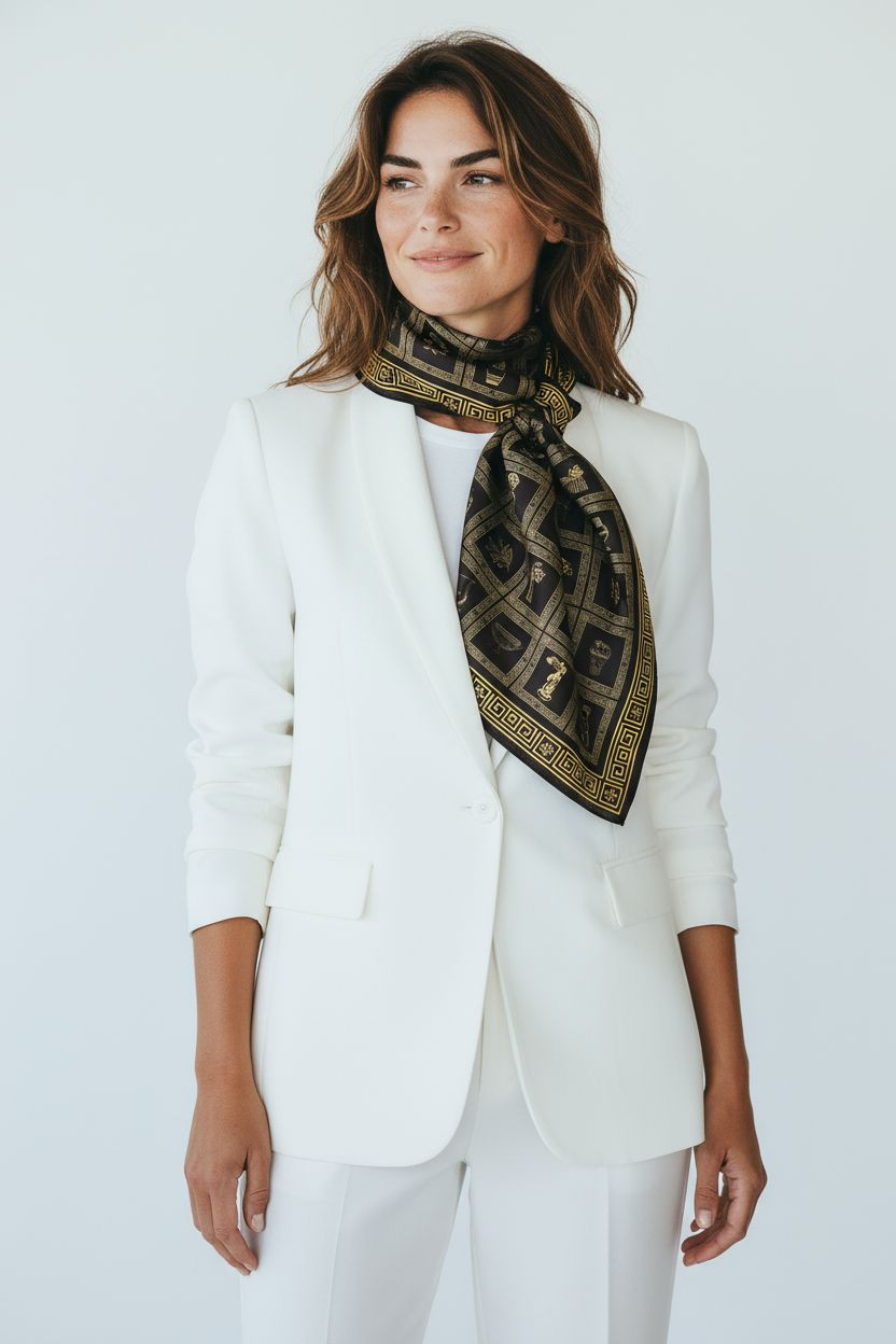 Greece-Inspired Scarf – Where Myth Meets Harmony