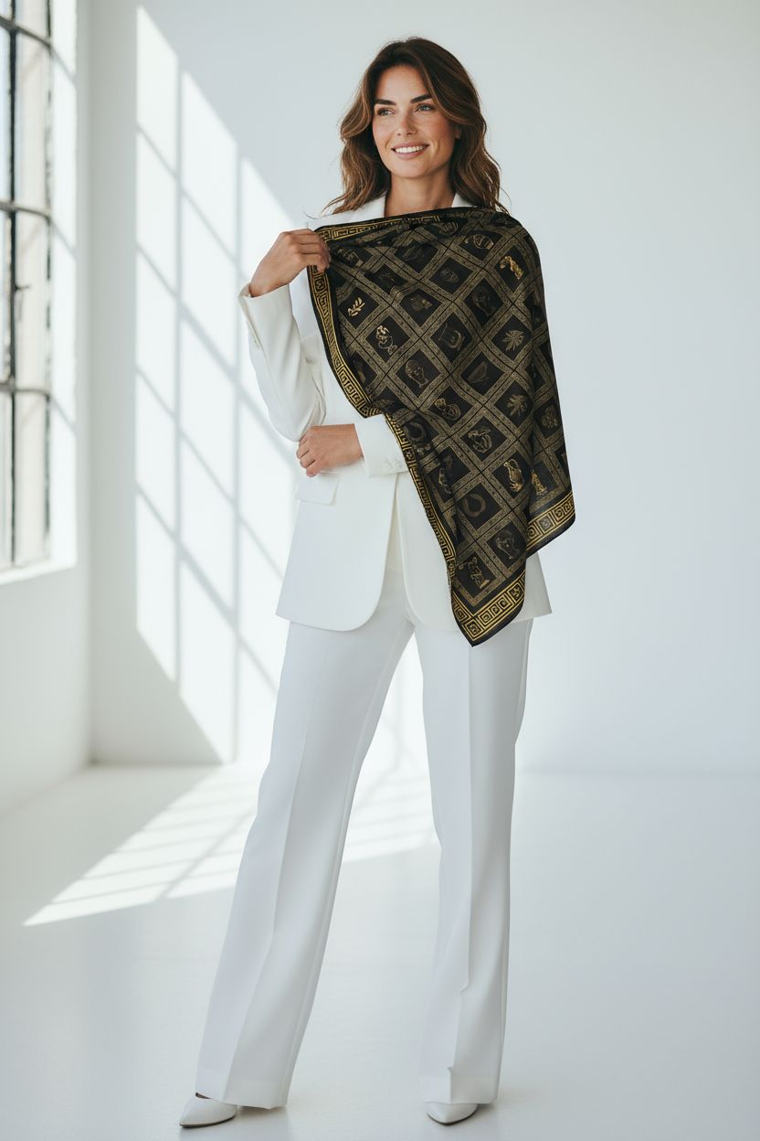 Greece-Inspired Scarf – Where Myth Meets Harmony