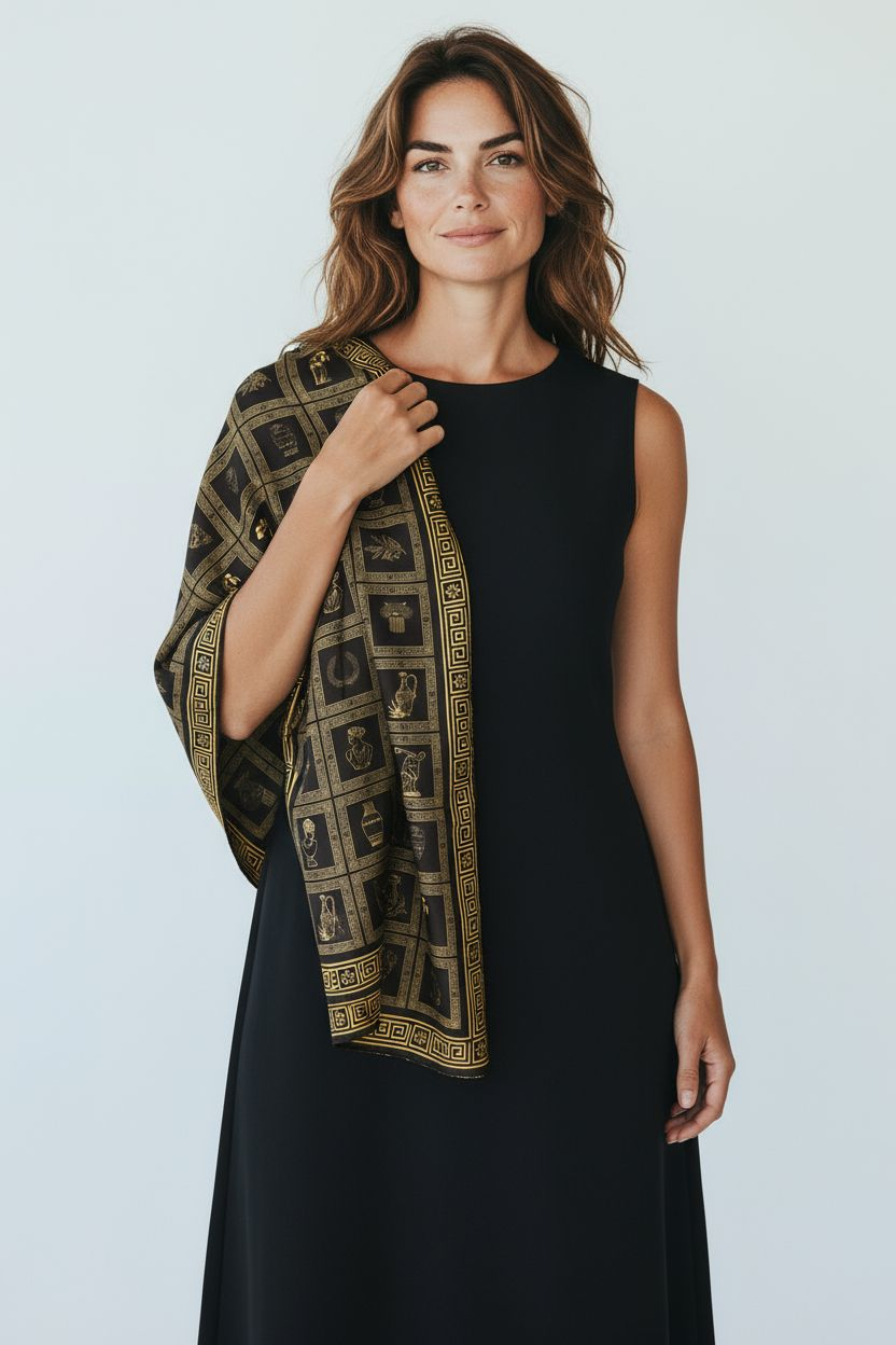 Greece-Inspired Scarf – Where Myth Meets Harmony