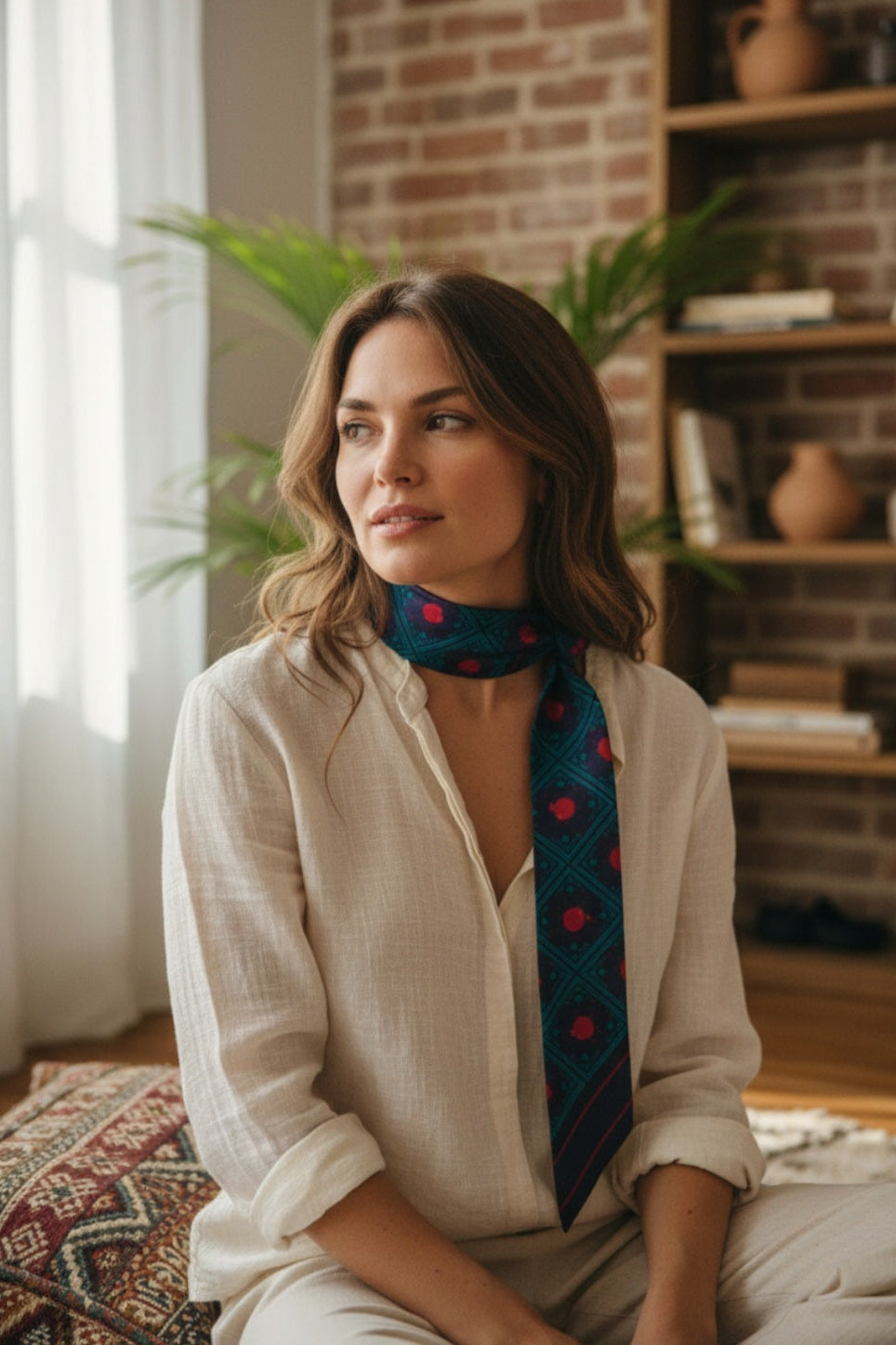Pomegranate thin scarf second edition – gift packaging