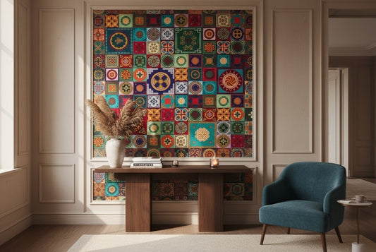 Echoes of East and West mosaic echo – vibrant layered ornamental composition