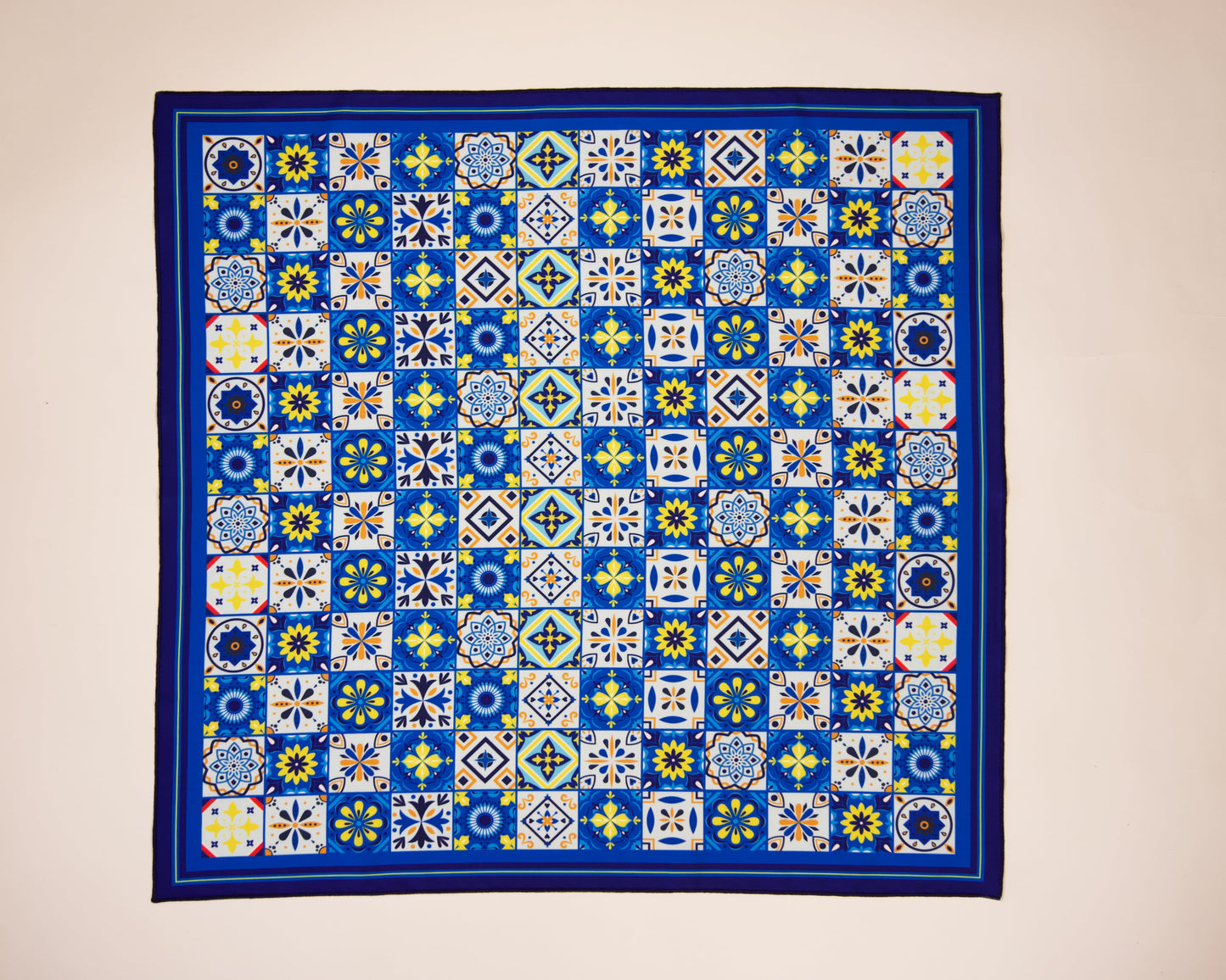 Portugal-Inspired Scarf – A Journey in Blue and White