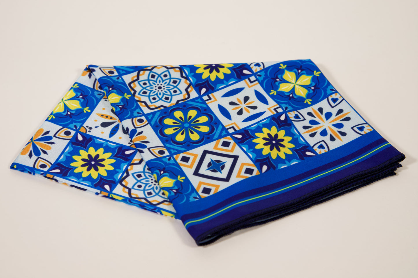 Portugal-Inspired Scarf – A Journey in Blue and White