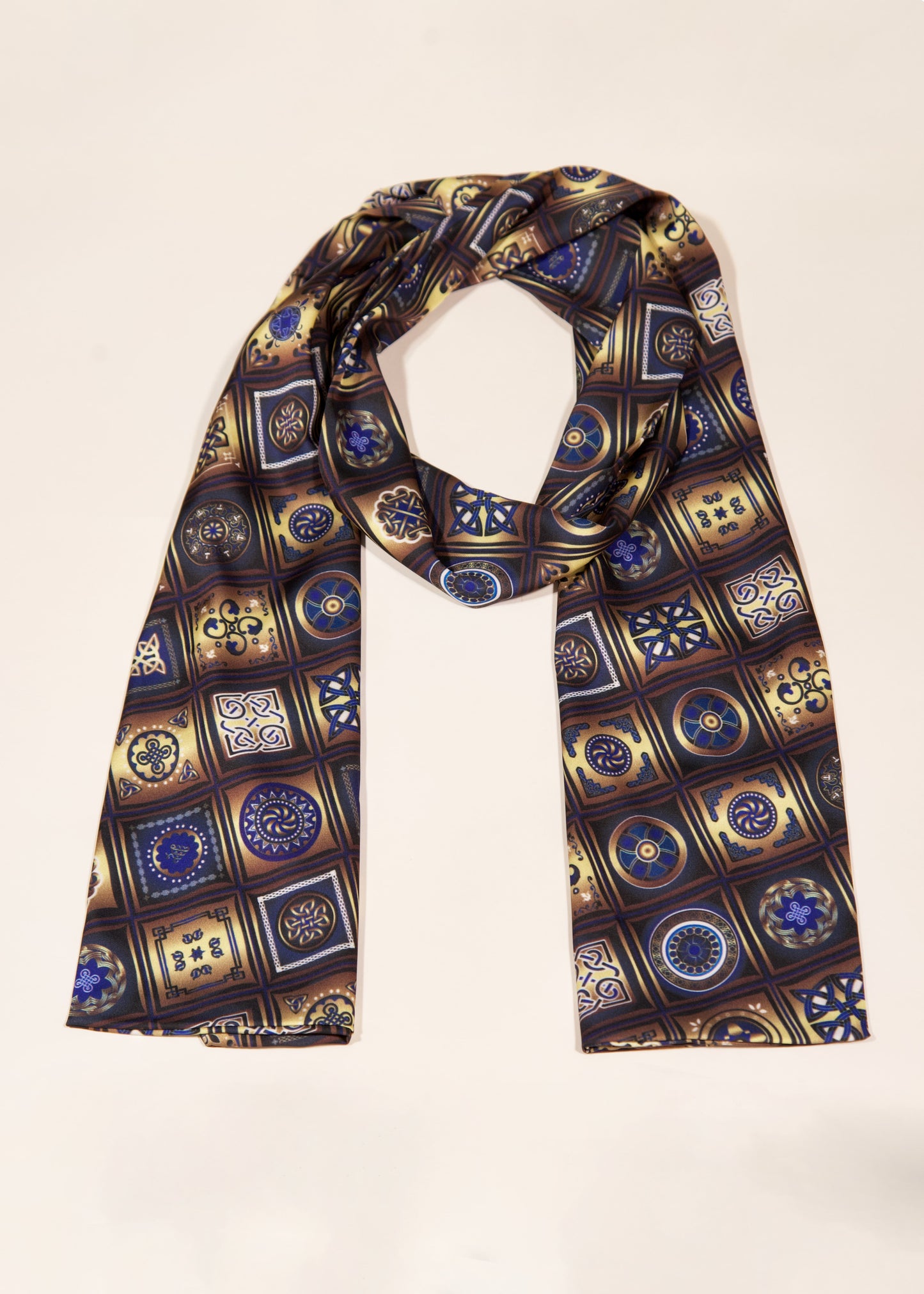 Men’s Silk Scarf – Inspired by Traditional Georgian Ornament