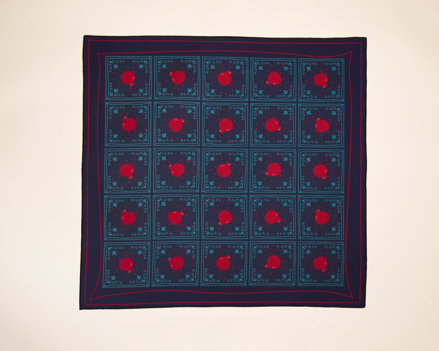 Pomegranate Scarf – Symbol of Life, Love, and Renewal