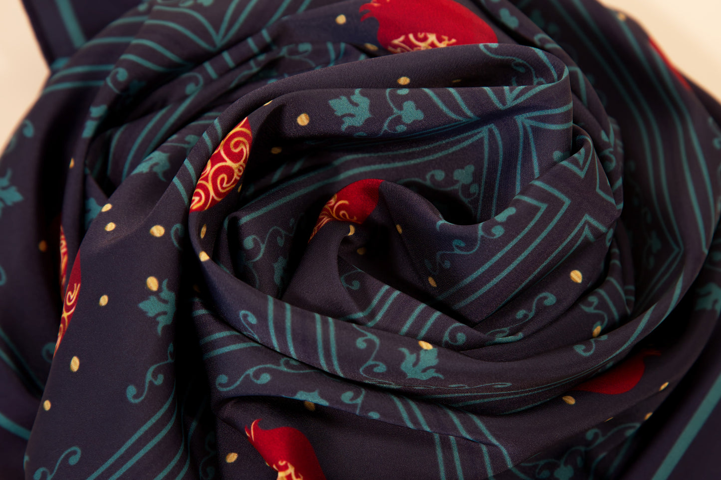 Pomegranate Scarf – Symbol of Life, Love, and Renewal