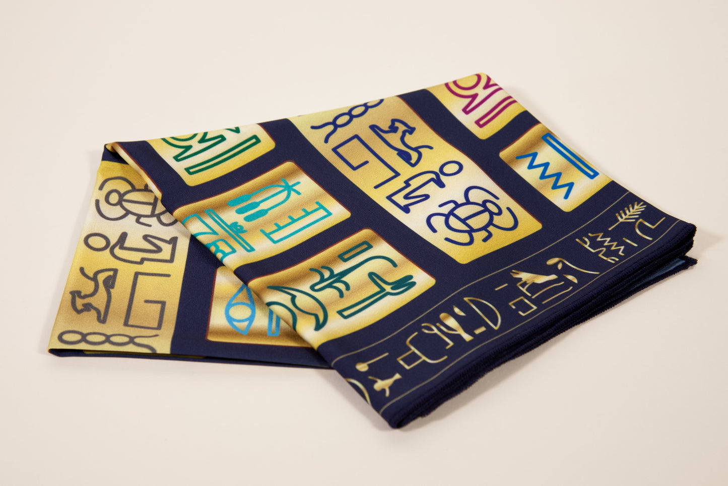 Egypt-Inspired Scarf – A Sacred Rhythm of Symbols