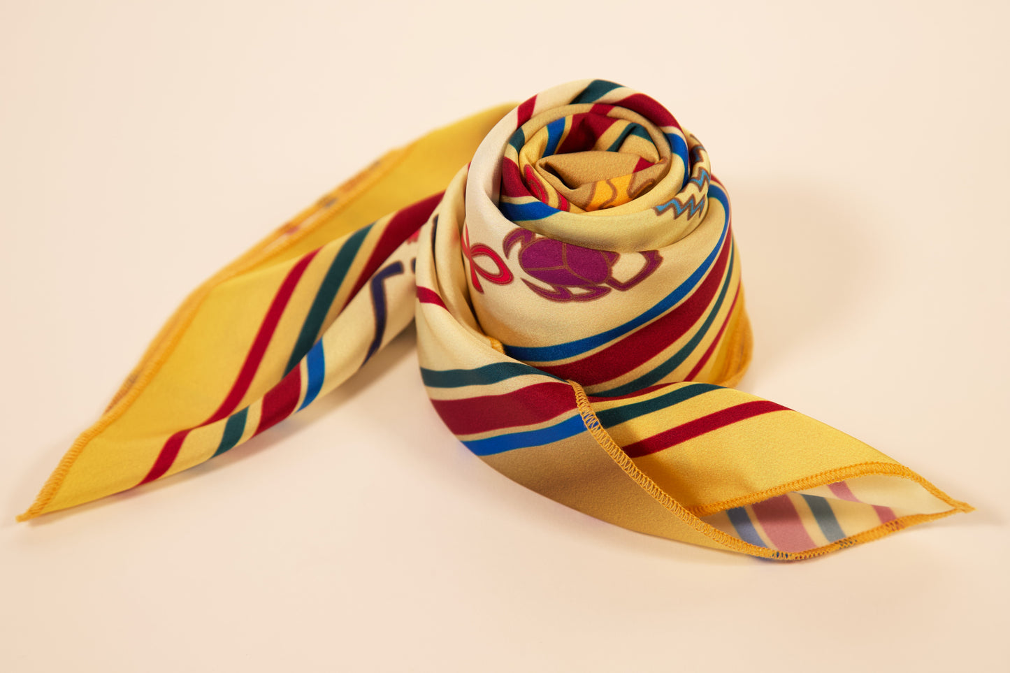 Egypt-Inspired Scarf – A Sacred Rhythm of Symbols