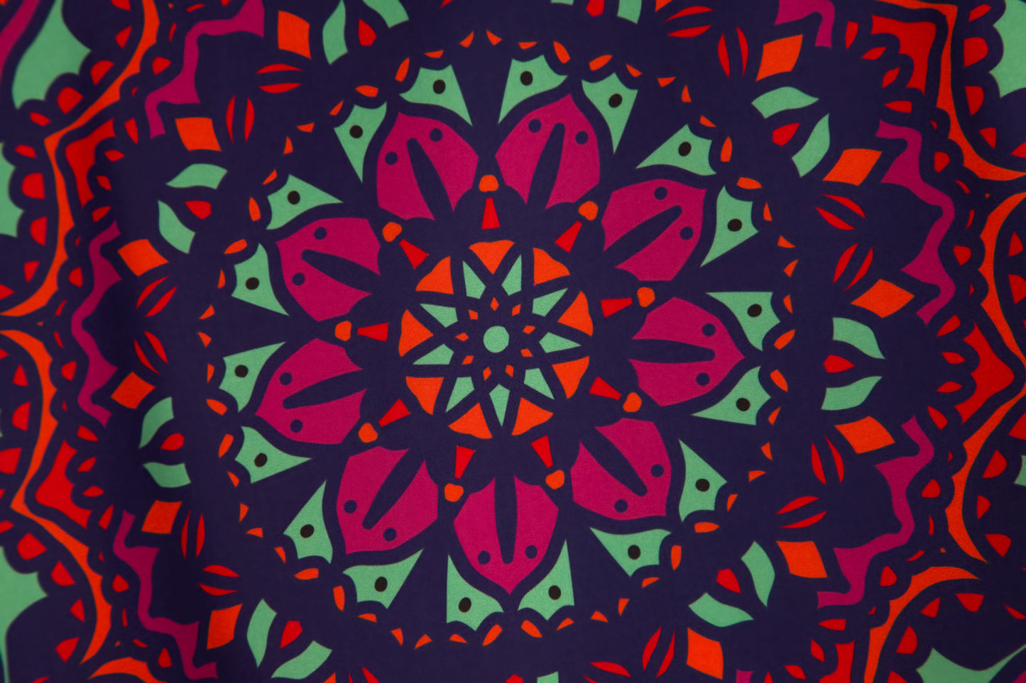 India-Inspired Scarf – Mandala in Motion