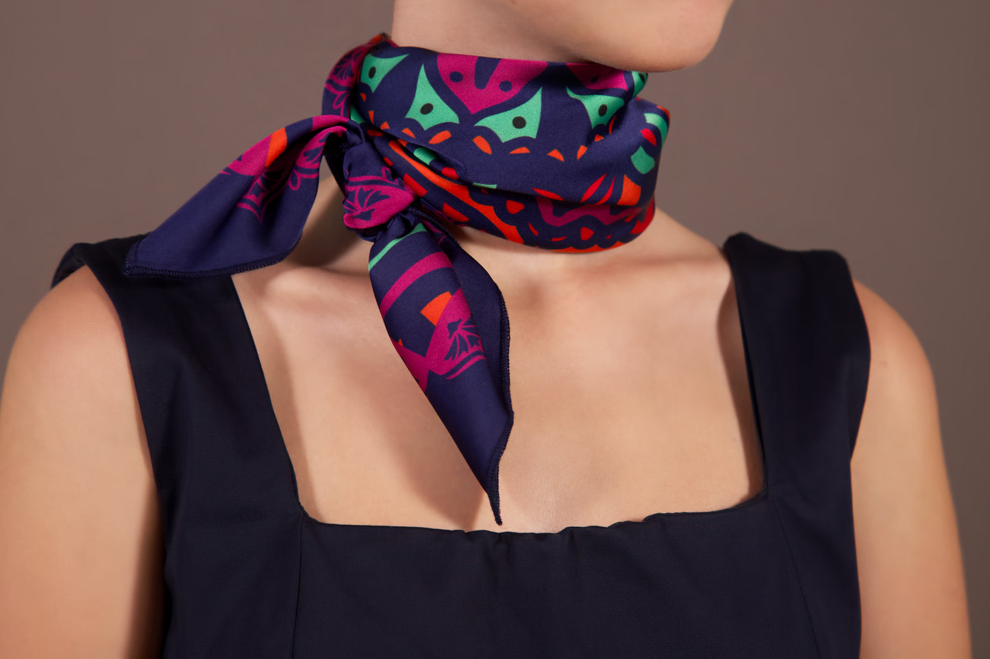 India-Inspired Scarf – Mandala in Motion