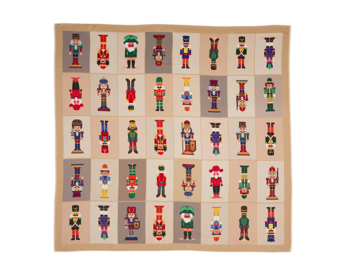 Nutcracker silk scarf third edition – German folklore inspired luxury scarf