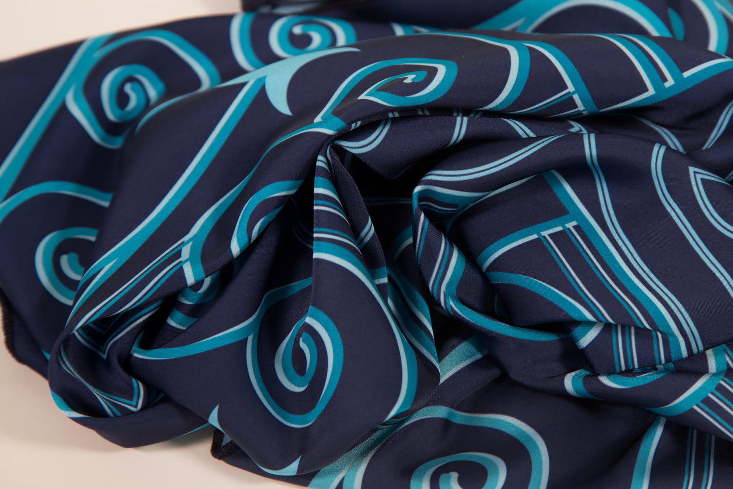 Flow of Symbols ornamented scarf second edition – pattern close-up detail