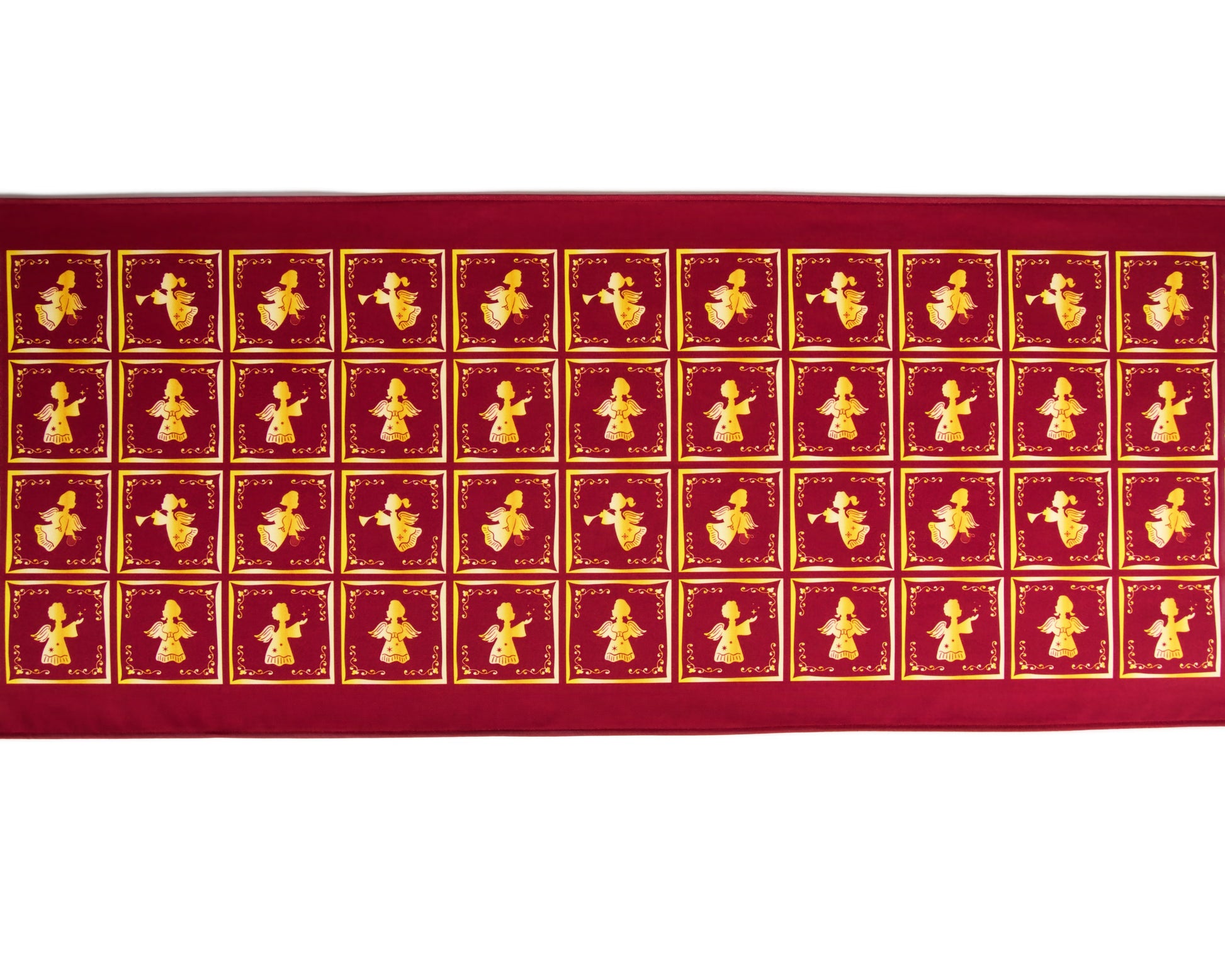Christmas angel table runner – flat lay product view