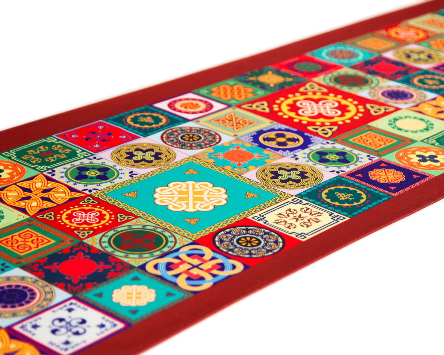 Georgian ornament table runner – holiday dining room setting