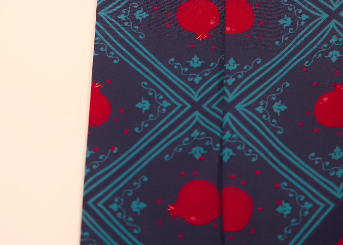 Pomegranate thin scarf second edition – draped display