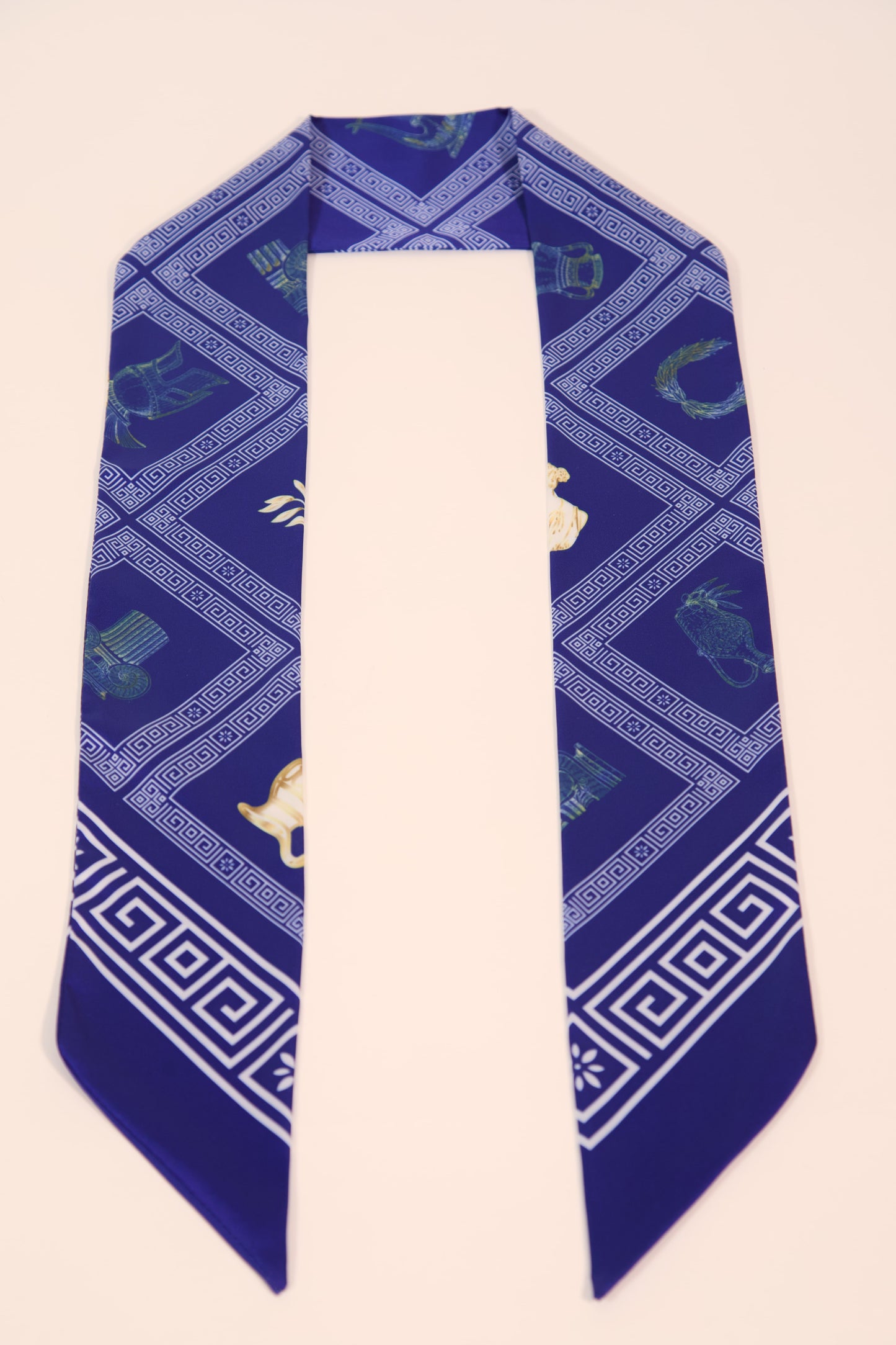Greece-inspired thin scarf – lifestyle wear photo