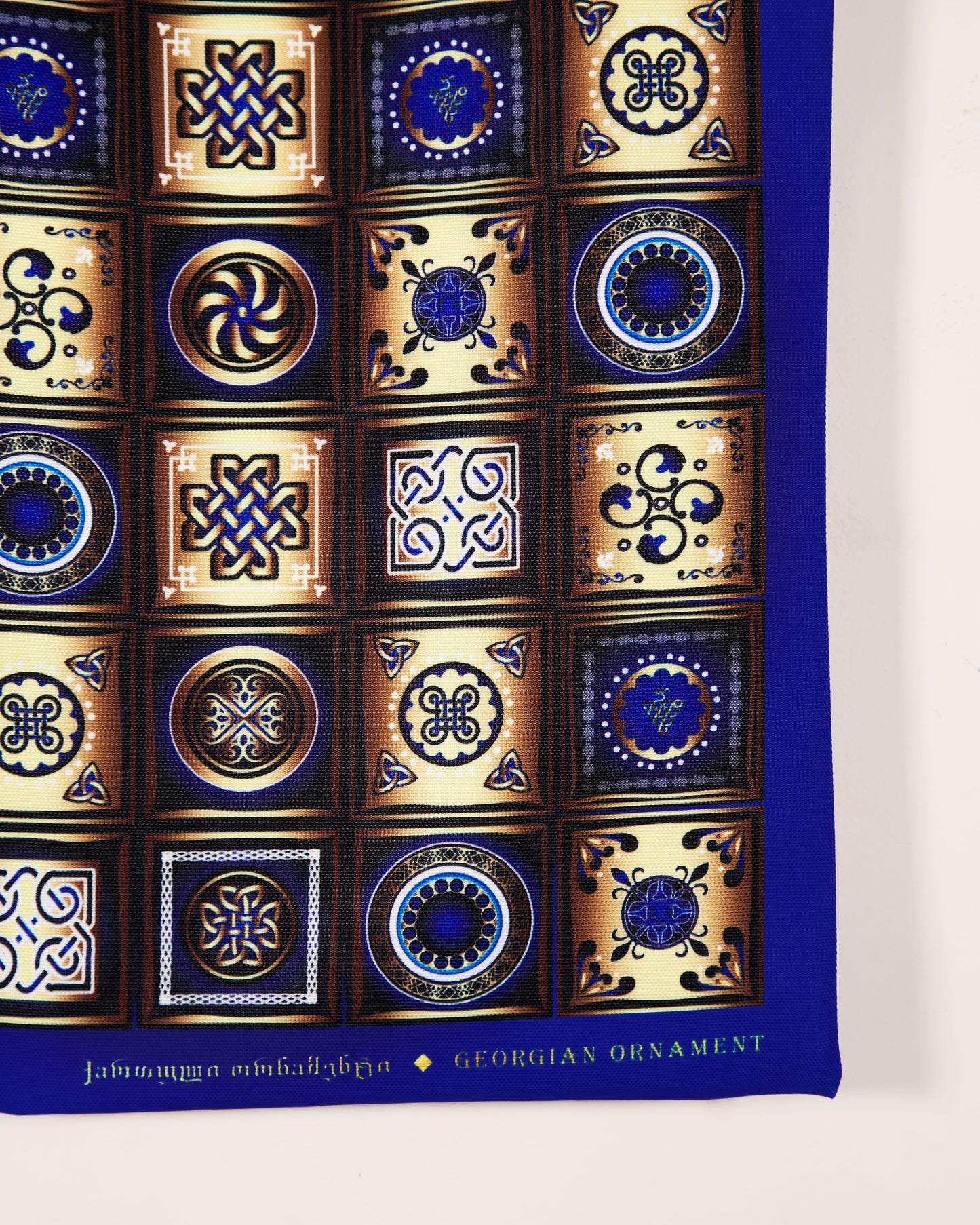 Canvas Tote Bag with Georgian Ornament