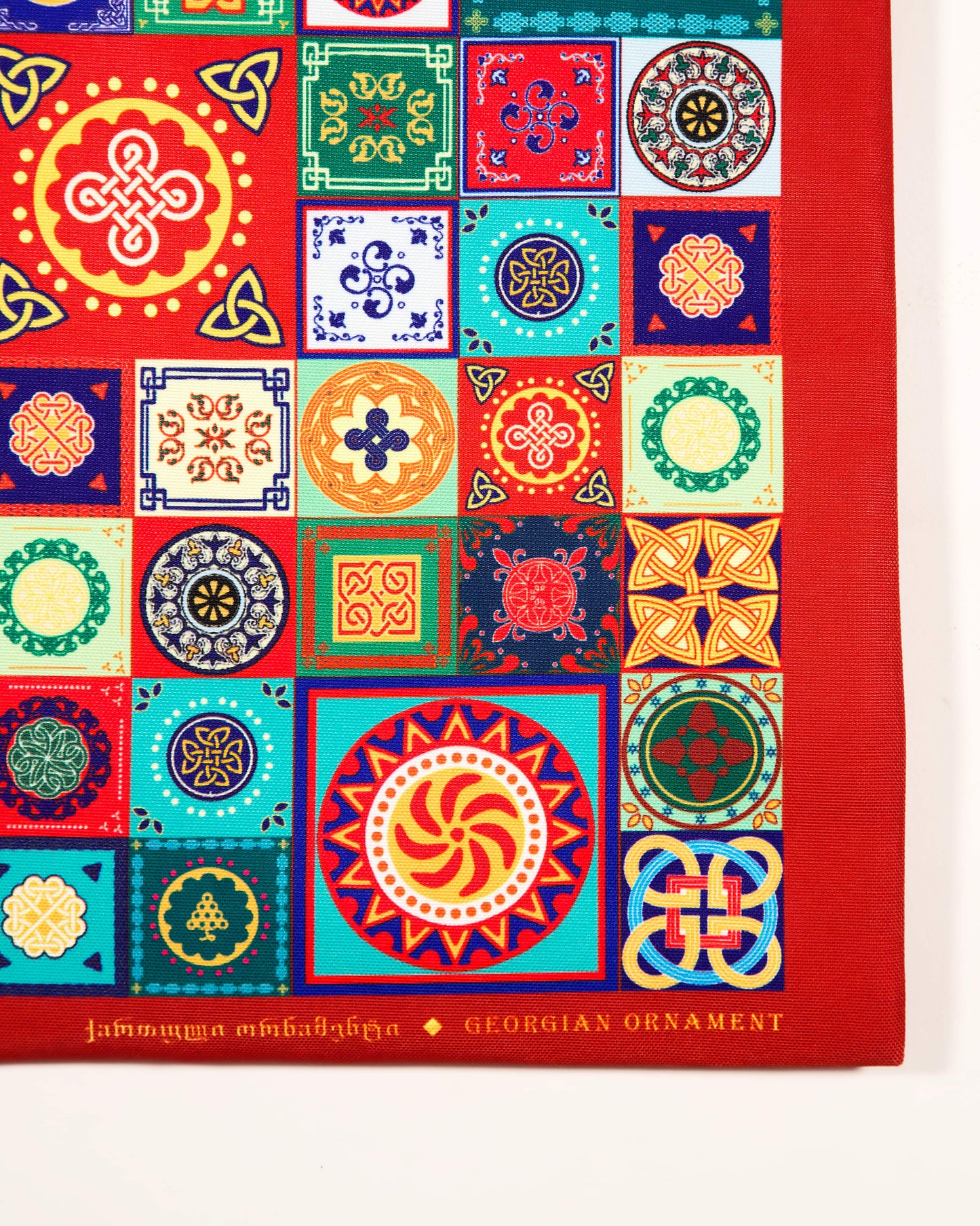 Canvas Tote Bag with Georgian Ornament