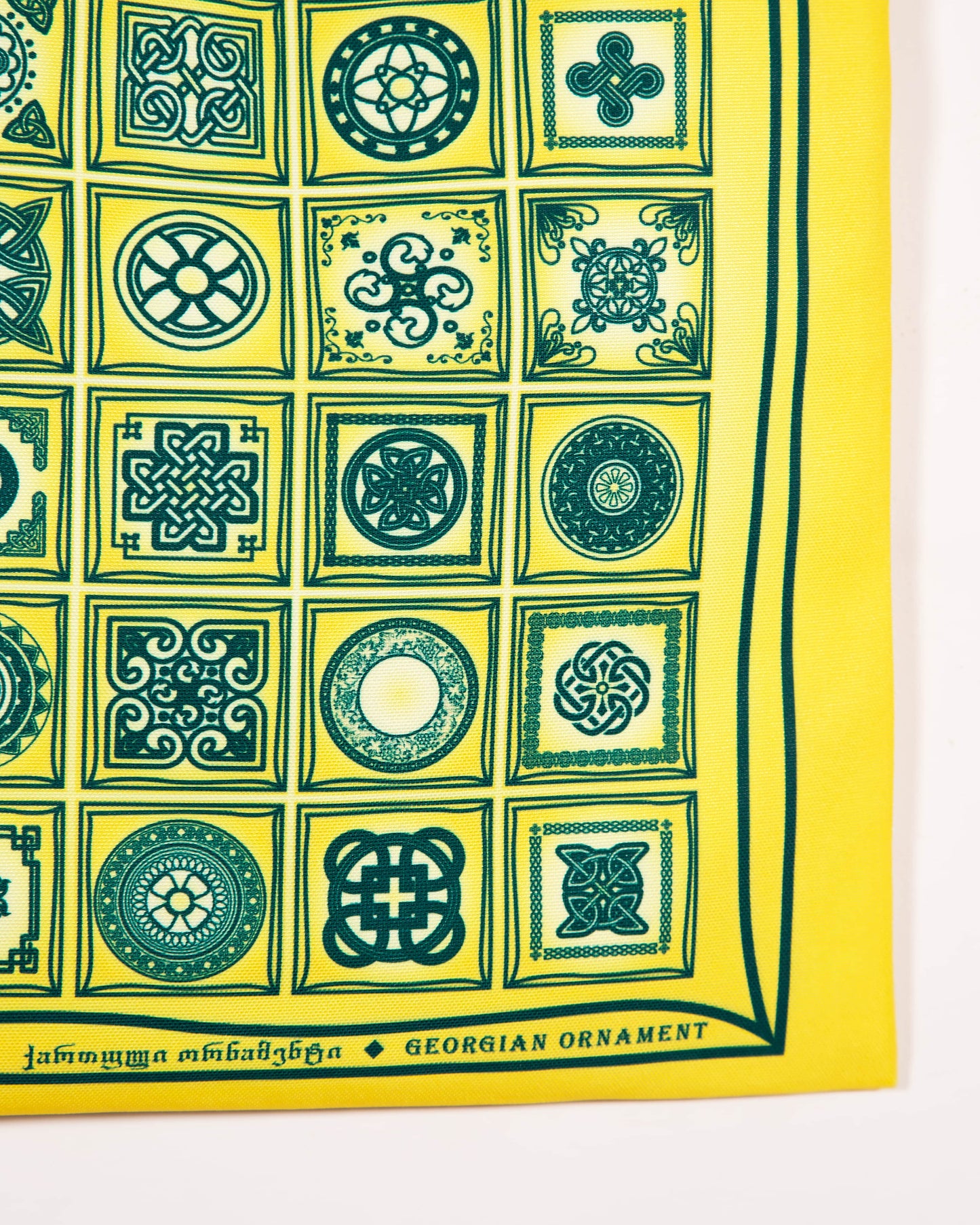 Canvas Tote Bag with Georgian Ornament