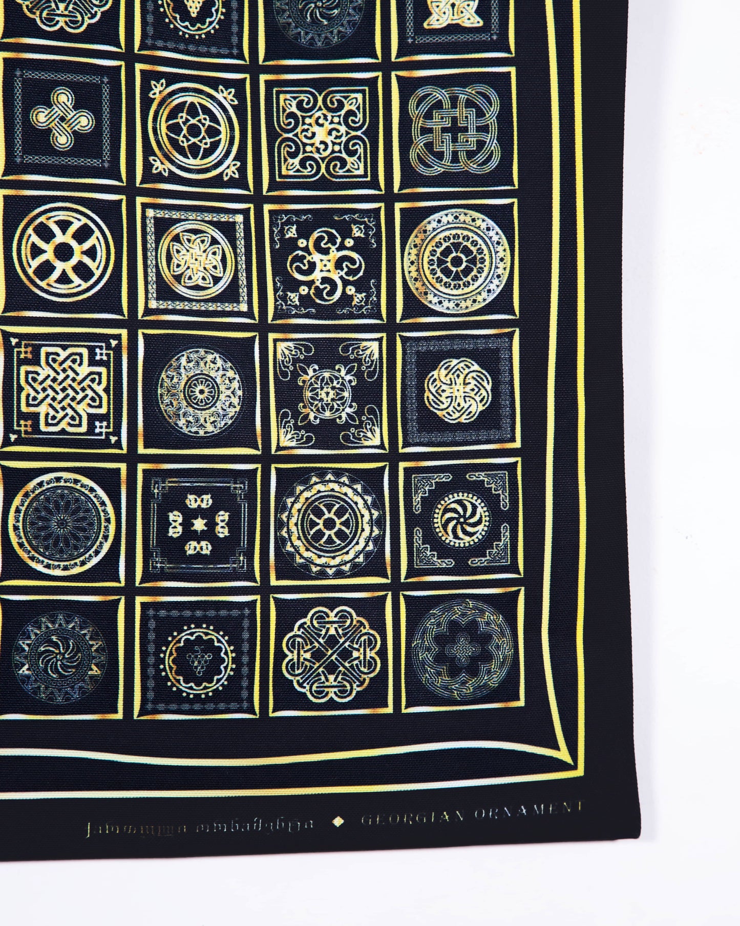 Canvas Tote Bag with Georgian Ornament