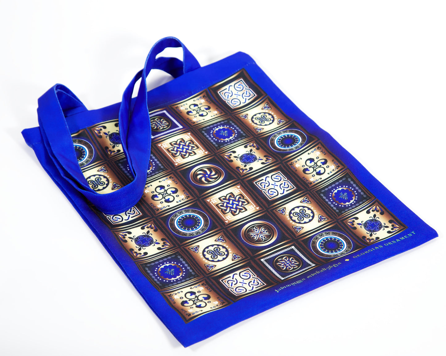 Canvas Tote Bag with Georgian Ornament