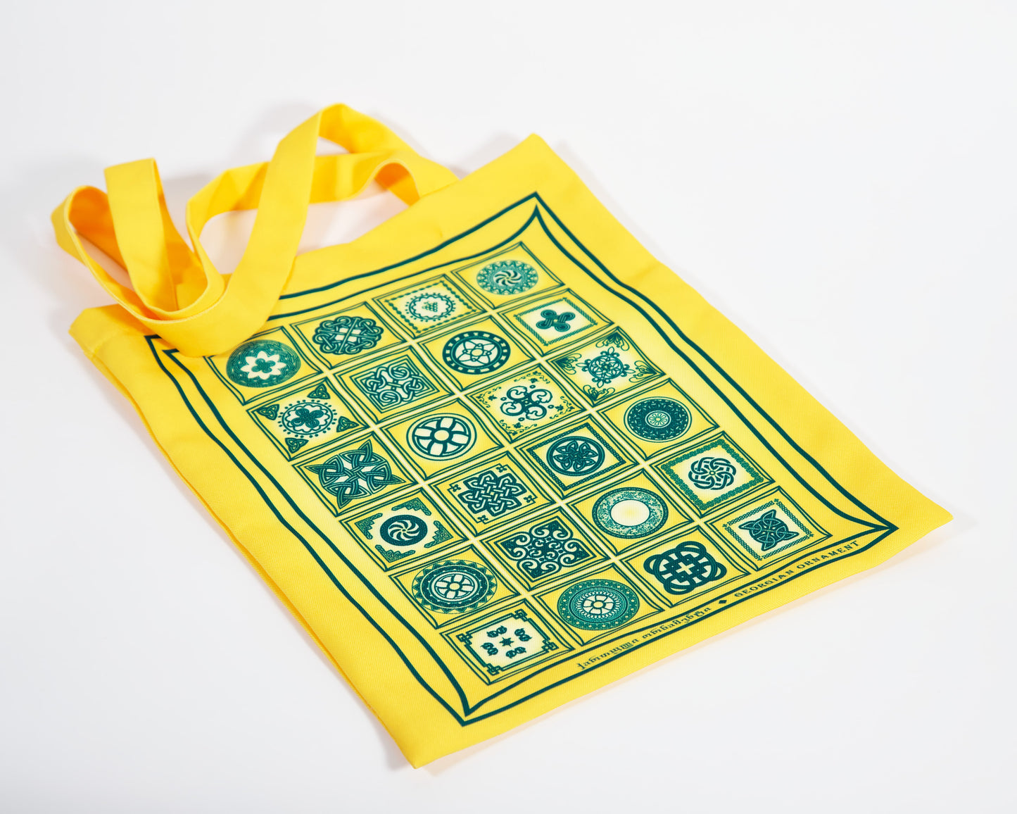 Canvas Tote Bag with Georgian Ornament